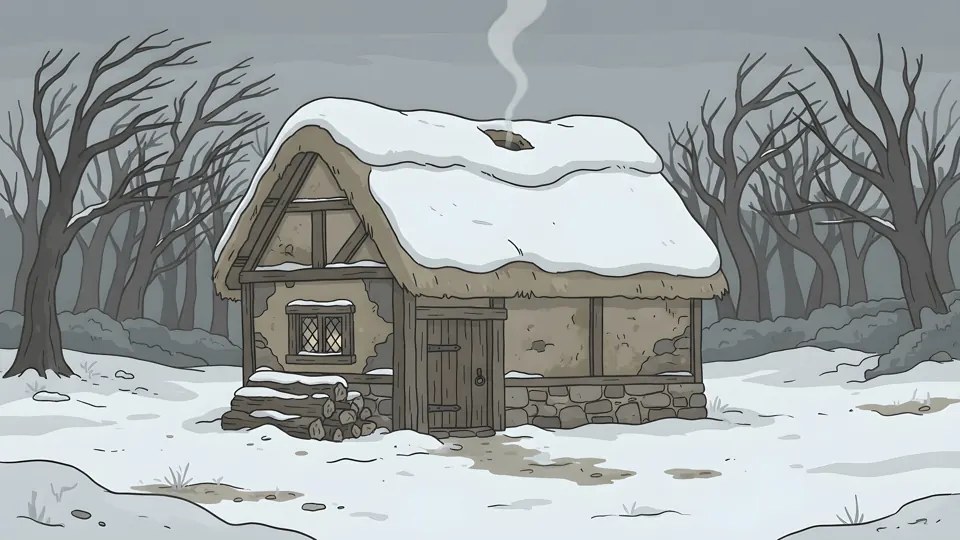 The dwelling under snow