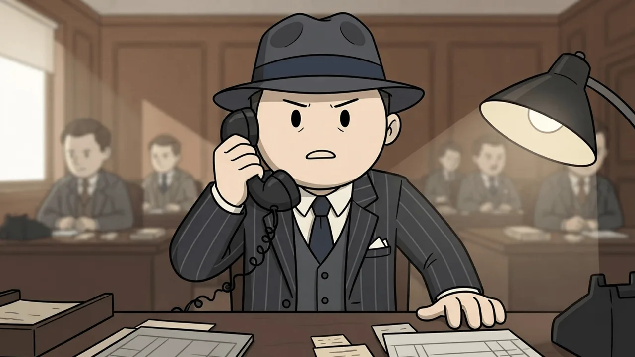 The character on a phone call, stunned